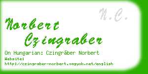 norbert czingraber business card