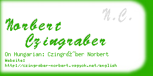 norbert czingraber business card